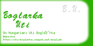 boglarka uti business card